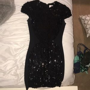 Black mini dress